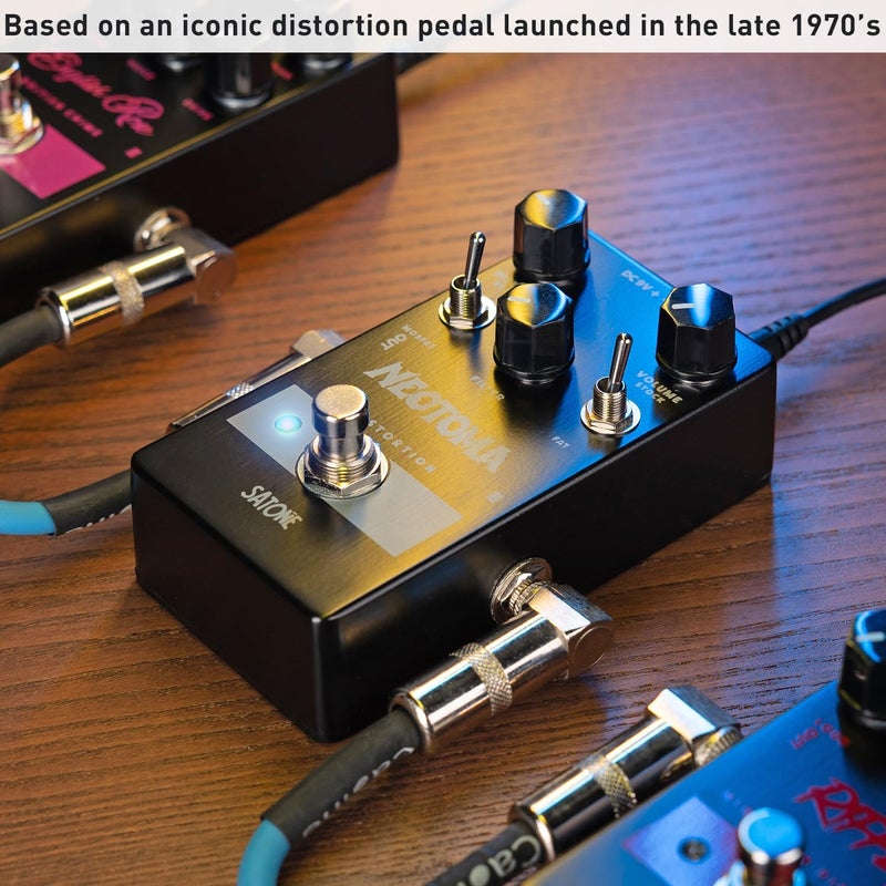 SATONE S809 Neotoma Distortion Electric Guitar Effect Pedal - Classic Distortion Effect Preset Acoustic Metal Pedal with True Bypass - Image 5
